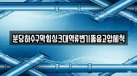 분당하수구막힘싱크대역류변기뚫음고압세척