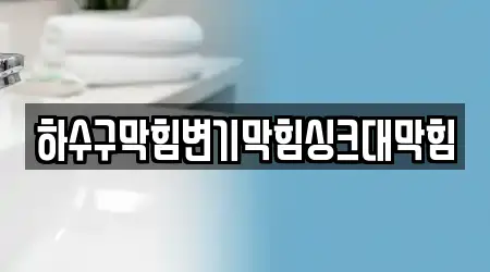 하수구막힘변기막힘싱크대막힘