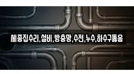 세종집수리,설비,방충망,수전,누수,하수구뚫음