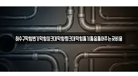 하수구막힘변기막힘싱크대막힘씽크대막힘뚫기뚫음뚫어주는곳비용