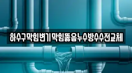하수구막힘변기막힘뚫음누수방수수전교체