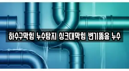 하수구막힘 누수탐지 싱크대막힘 변기뚫음 누수