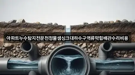 아파트누수탐지전문천정물샘싱크대하수구역류막힘배관수리비용