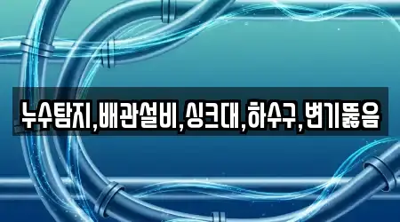누수탐지,배관설비,싱크대,하수구,변기뚫음