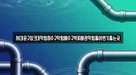 서대문구싱크대막힘하수구막힘배수구역류배관막힘뚫어변기뚫는곳