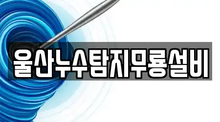 울산누수탐지무룡설비