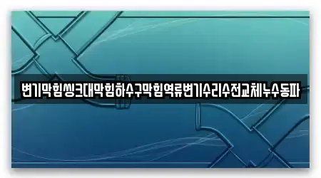 변기막힘씽크대막힘하수구막힘역류변기수리수전교체누수동파