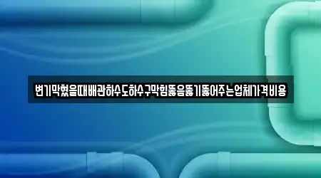 변기막혔을때배관하수도하수구막힘뚫음뚫기뚫어주는업체가격비용