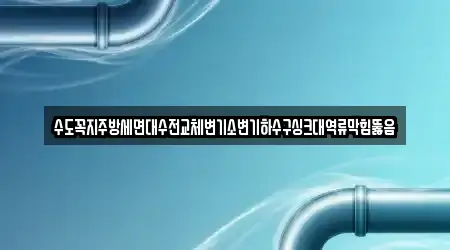 수도꼭지주방세면대수전교체변기소변기하수구싱크대역류막힘뚫음