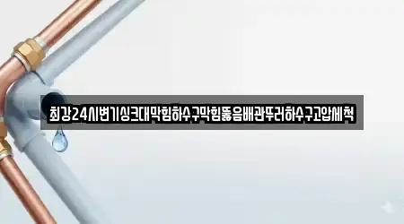 최강24시변기싱크대막힘하수구막힘뚫음배관뚜러하수구고압세척