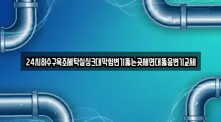 24시하수구욕조세탁실싱크대막힘변기뚫는곳세면대뚫음변기교체