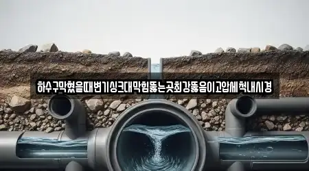 하수구막혔을때변기싱크대막힘뚫는곳최강뚫음이고압세척내시경