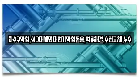 하수구막힘,싱크대세면대변기막힘뚫음,역류해결,수전교체,누수