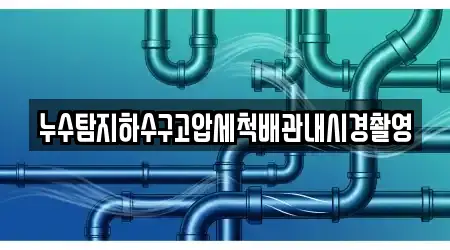 누수탐지하수구고압세척배관내시경촬영