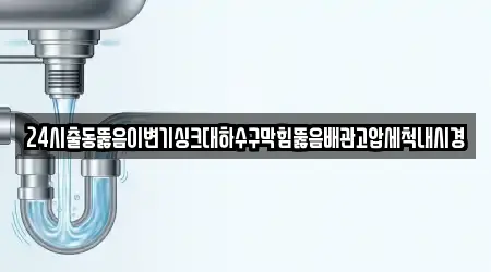 24시출동뚫음이변기싱크대하수구막힘뚫음배관고압세척내시경