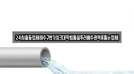 24시출동업체하수구변기싱크대막힘뚫음뚜러배수관역류뚫는업체
