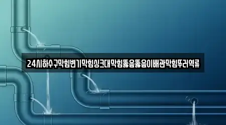 24시하수구막힘변기막힘싱크대막힘뚫음뚫음이배관막힘뚜러역류