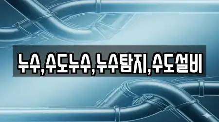 누수,수도누수,누수탐지,수도설비