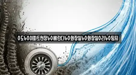 수도누수아파트천장누수베란다누수화장실누수화장실수리누수탐지