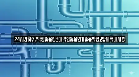 24시간하수구막힘뚫음싱크대막힘뚫음변기뚫음막힘고압세척내시경