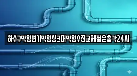 하수구막힘변기막힘싱크대막힘수전교체젊은총각24시