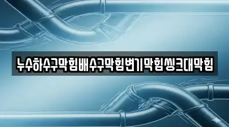 누수하수구막힘배수구막힘변기막힘씽크대막힘