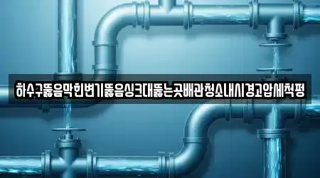 하수구뚫음막힌변기뚫음싱크대뚫는곳배관청소내시경고압세척펑