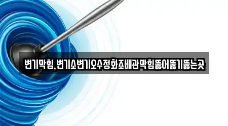 변기막힘,변기소변기오수정화조배관막힘뚫어뚫기뚫는곳