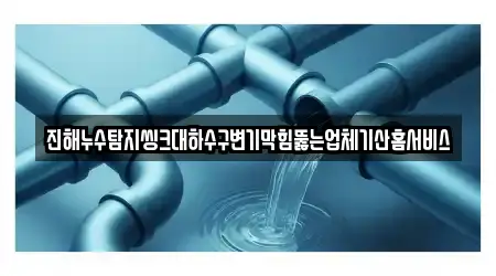 진해누수탐지씽크대하수구변기막힘뚫는업체기산홈서비스
