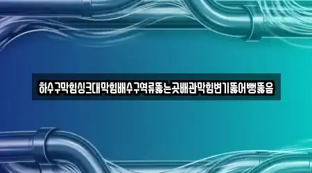 창원시 중앙동1가 배수구 막힘 2곳 연락처 찾기