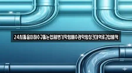 24시뚫음이하수구뚫는업체변기막힘배수관막힘싱크대역류고압세척