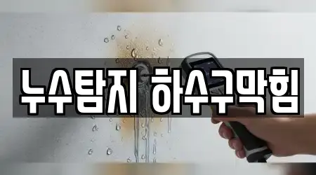 누수탐지 하수구막힘