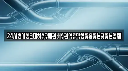 24시변기싱크대하수구배관배수관역류막힘뚫음뚫는곳뚫는업체