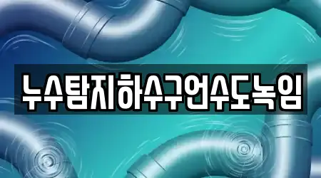누수탐지하수구언수도녹임