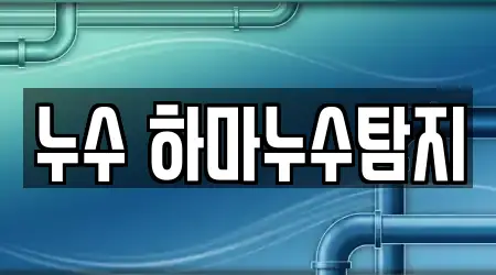 누수 하마누수탐지