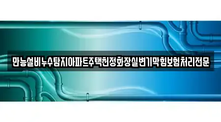만능설비누수탐지아파트주택천정화장실변기막힘보험처리전문