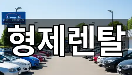 울산 선암동 렌트카 심야 운영 4곳