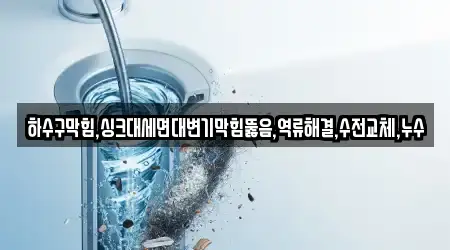 하수구뚫음 선택 가능한 9곳 호명동