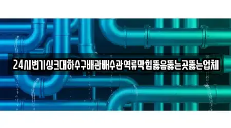 24시변기싱크대하수구배관배수관역류막힘뚫음뚫는곳뚫는업체