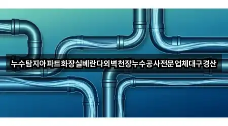 누수탐지아파트화장실베란다외벽천장누수공사전문업체대구경산
