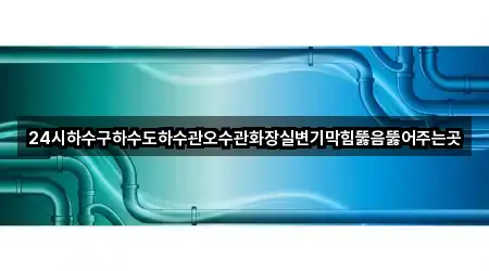 24시하수구하수도하수관오수관화장실변기막힘뚫음뚫어주는곳