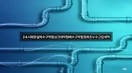 24시화장실하수구막힘싱크대막힘배수구막힘정화조누수고압세척