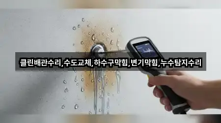 클린배관수리,수도교체,하수구막힘,변기막힘,누수탐지수리