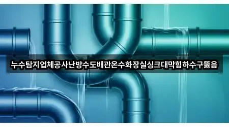 누수탐지업체공사난방수도배관온수화장실싱크대막힘하수구뚫음
