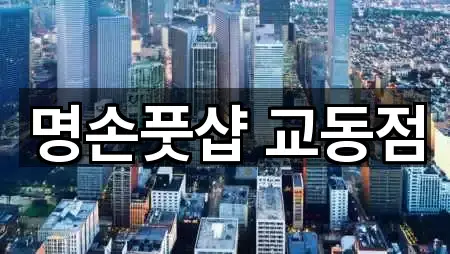 명손풋샵 교동점