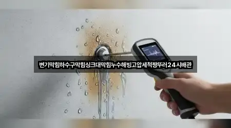 변기막힘하수구막힘싱크대막힘누수해빙고압세척짱뚜러24시배관