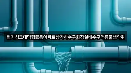 변기싱크대막힘뚫음아파트상가하수구화장실배수구역류물샘악취