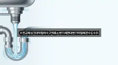 수전교체싱크대막힘하수구역류소변기세면대변기막힘배관수도수리