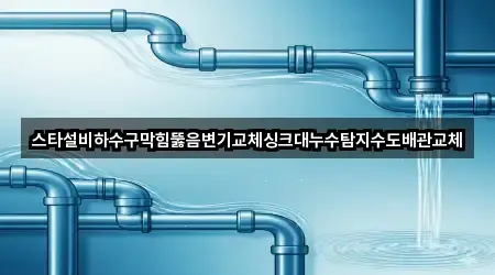 스타설비하수구막힘뚫음변기교체싱크대누수탐지수도배관교체