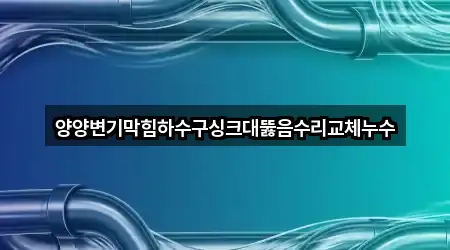 양양변기막힘하수구싱크대뚫음수리교체누수